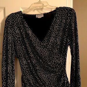 Sparkly black and silver top